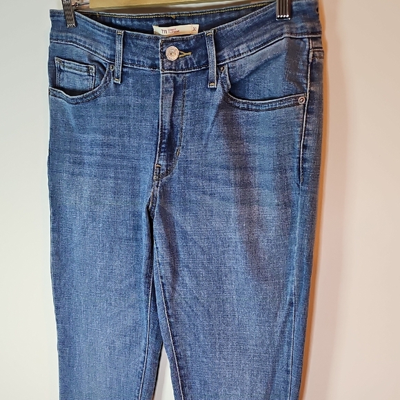 Levi's 711 Blue Skinny 30x30 Jeans Sleek Fit - Picture 2 of 13